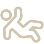 premises liability icon man falling